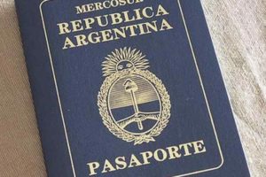 pasaporte argentina